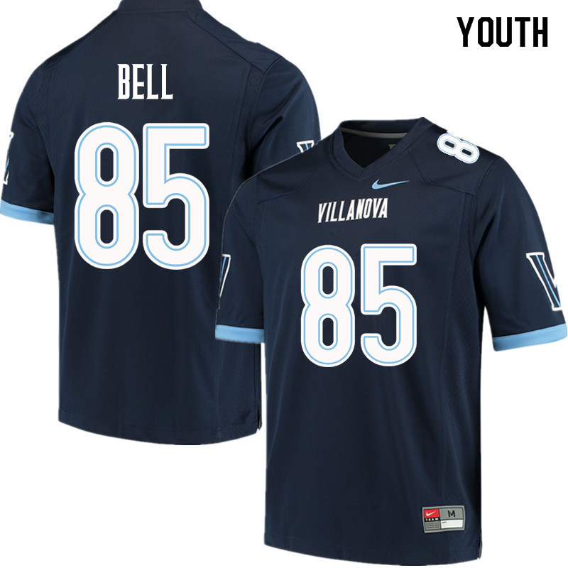 Youth #85 Ryan Bell Villanova Wildcats College Football Jerseys Sale-Navy - Click Image to Close